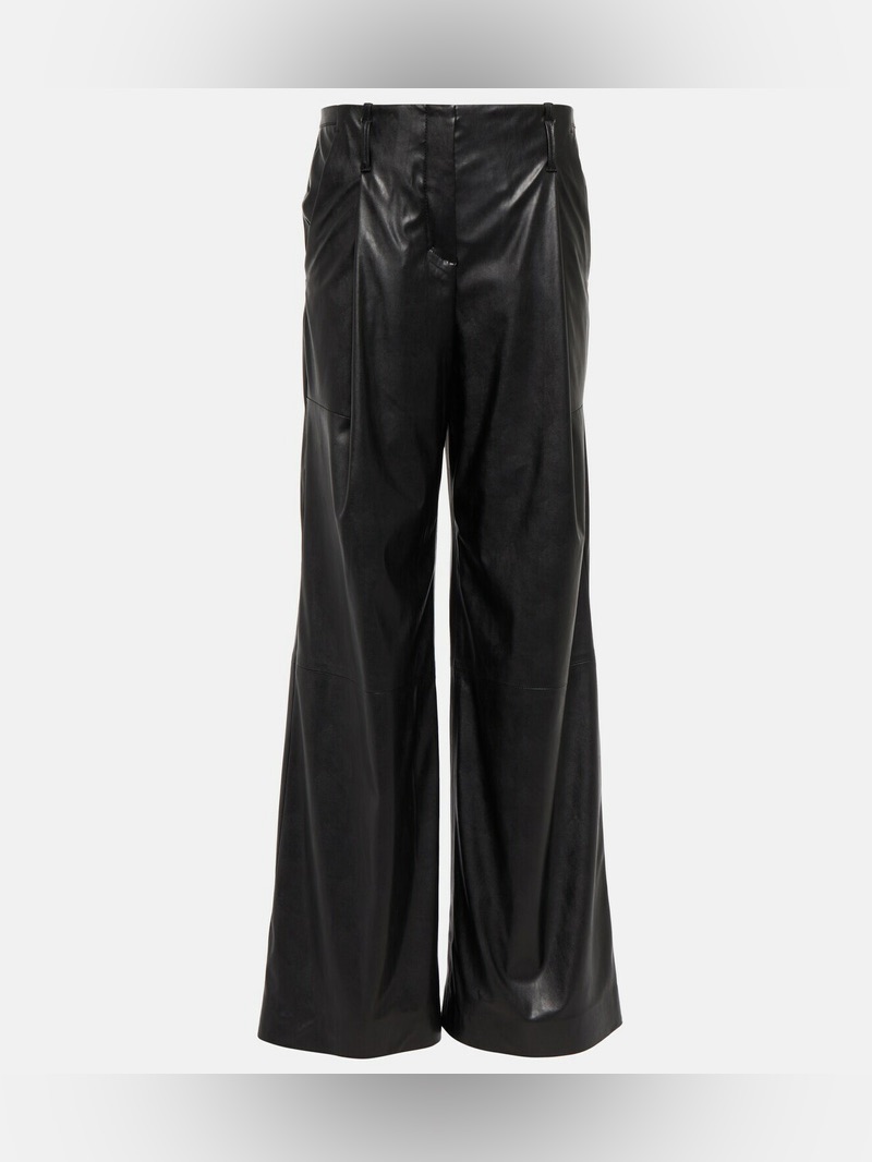 Dorothee Schumacher Sleek Comfort Faux-Leather Pants In Black Size 2